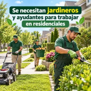 jardineros y ayudantes