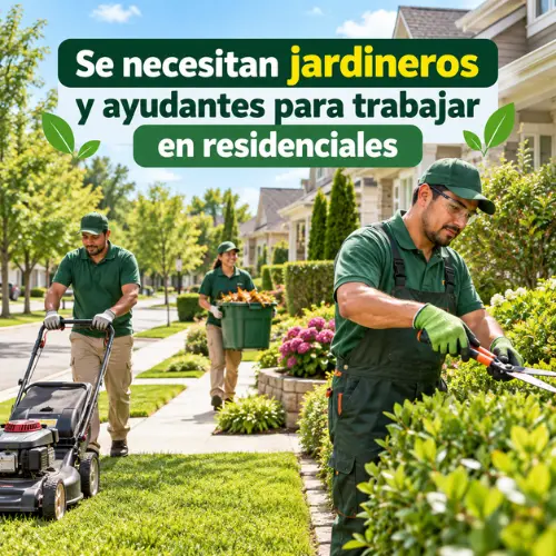 jardineros y ayudantes